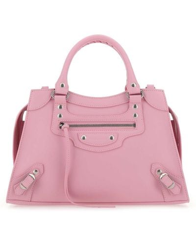 Balenciaga Leather S Neo Classic Handbag - Pink