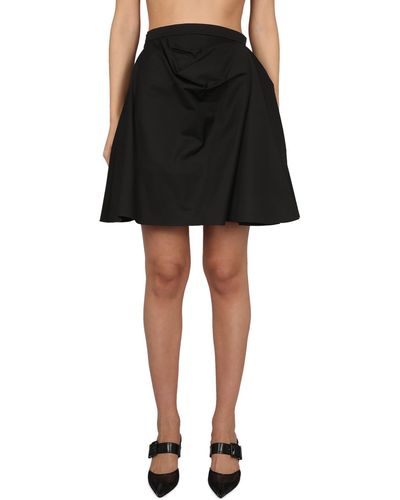 Alexander McQueen Cotton Skirt - Black