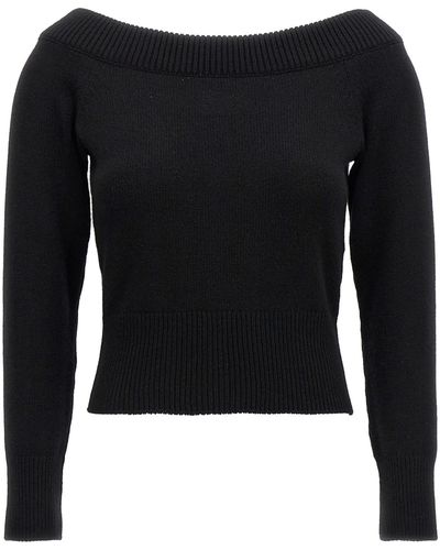Alexander McQueen Off-shoulder Sweater Sweater, Cardigans - Black