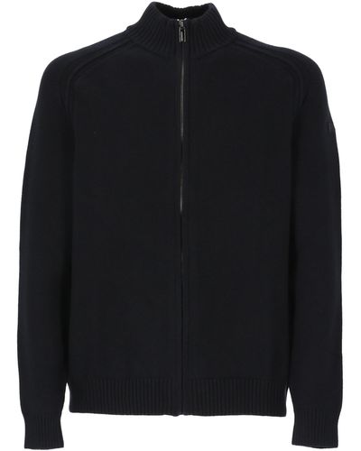 Rrd Plain Zip Sweater - Black