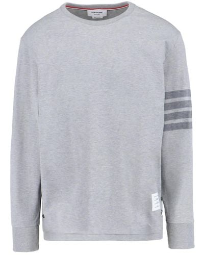 Thom Browne 4-Bar T-Shirt - Grey