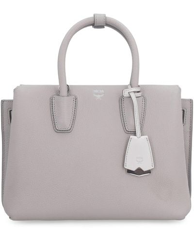 MCM Milla Leather Handbag - Grey