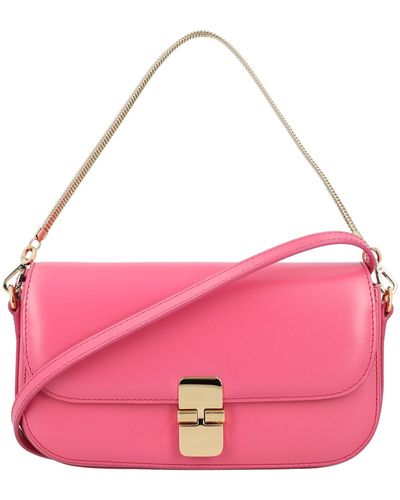 A.P.C. Clutch Grace With Chain - Pink