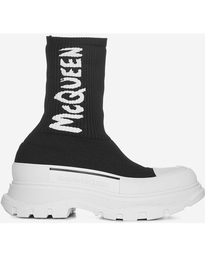 Alexander McQueen Tread Slick Boots - White