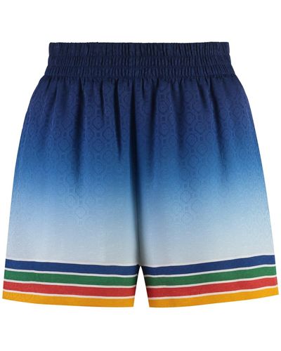 Casablancabrand Silk Shorts - Blue