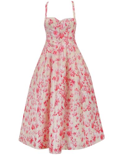 Philosophy Di Lorenzo Serafini Dress With Floral Print - Pink