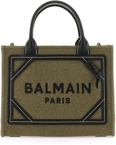 Balmain B-army Small Shopper Bag - Green