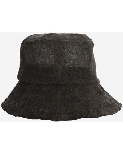 Reinhard Plank Linen Bucket Hat - Black