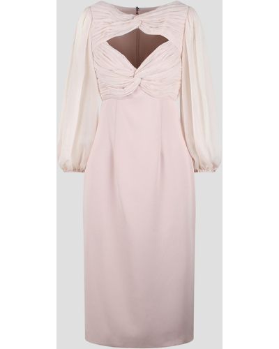 Costarellos Arwenne Cutout Midi Dress - Pink