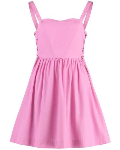 Pinko Amazonia Poplin Mini Dress - Pink