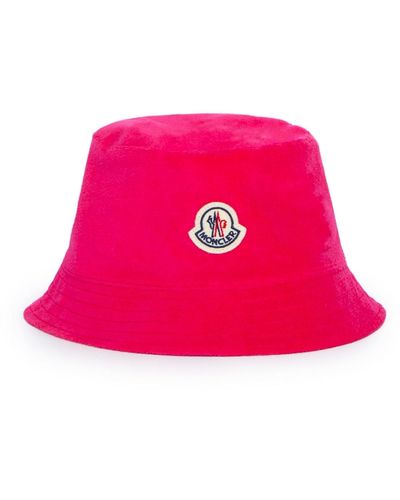 Moncler Terry Bucket Hat - Pink