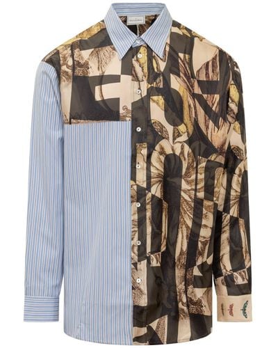 Pierre Louis Mascia Cotton And Silk Shirt - Multicolor
