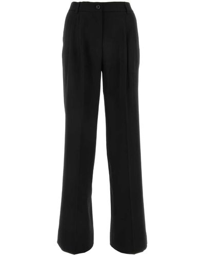 Dolce & Gabbana Stretch Wool Pant - Black
