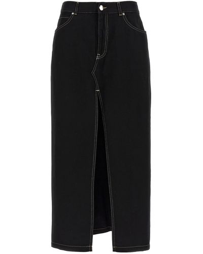 Pinko Maxi Slit Skirt - Black