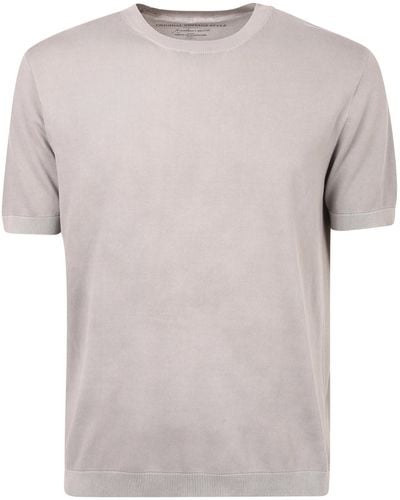 Original Vintage Style Piquet T-Shirt - Gray