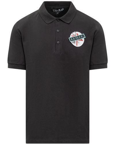 Fred Perry Fred Perry Raf Simons Polo With Patch - Black