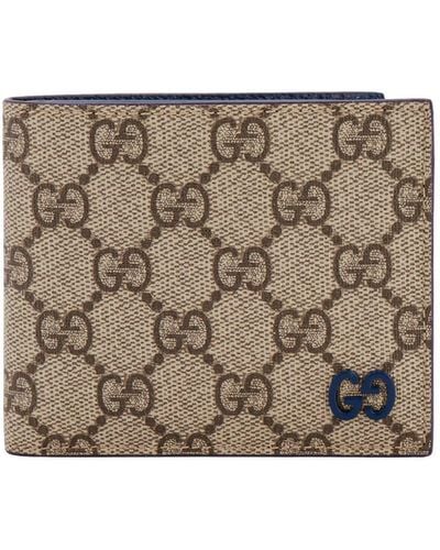 Gucci Wallet With GG Detail - Brown
