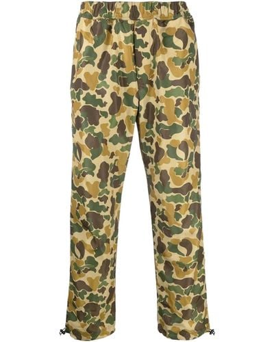 Palm Angels Printed Trousers - Yellow