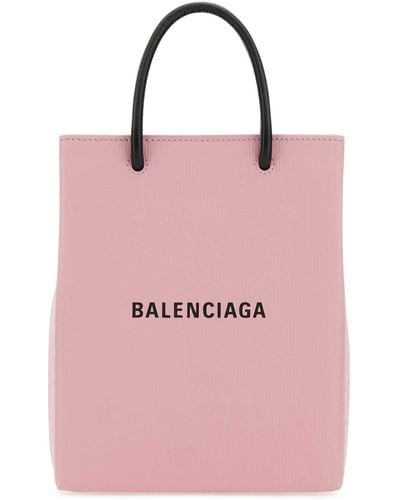 Balenciaga Pastel Leather Phone Case - Pink