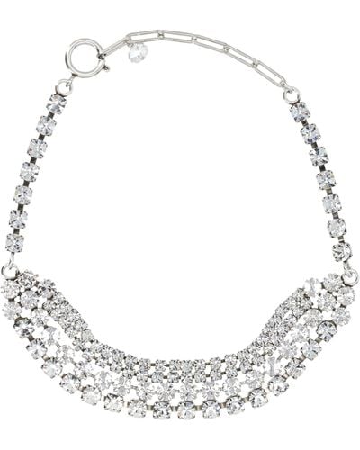 Isabel Marant Chocker Crystal Necklace - Metallic
