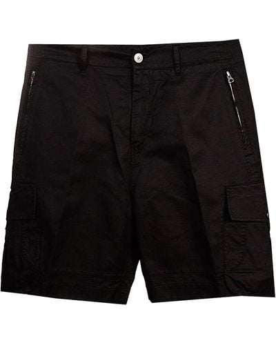 Stone Island Shadow Project Cargo Bermuda Shorts - Black