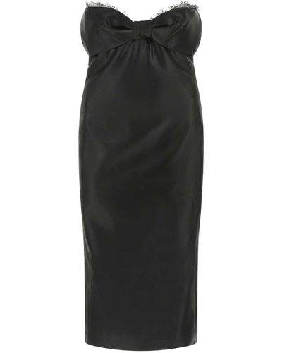 Saint Laurent Satin Dress - Black