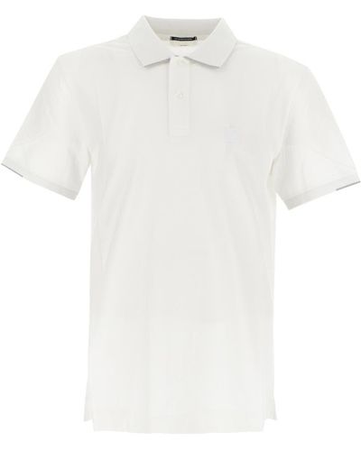 C.P. Company Stretch Piquet Short Sleeve Polo Shirt - White