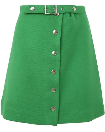 Etro Mini Skirt With Buttons - Green