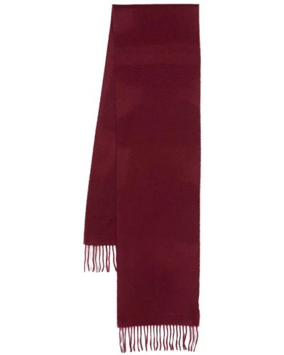 Paul Smith Scarf Pln Cashmere Ssnl - Red