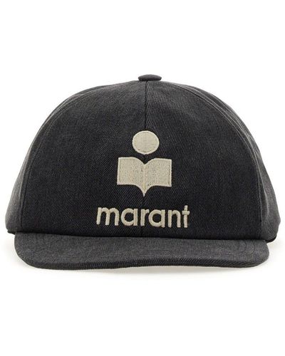 Isabel Marant Logo Embroidered Curved-peak Baseball Cap - Black