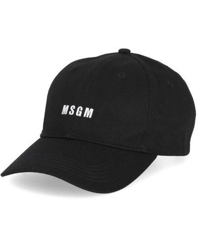 MSGM Baseball Cap With Logo - Black