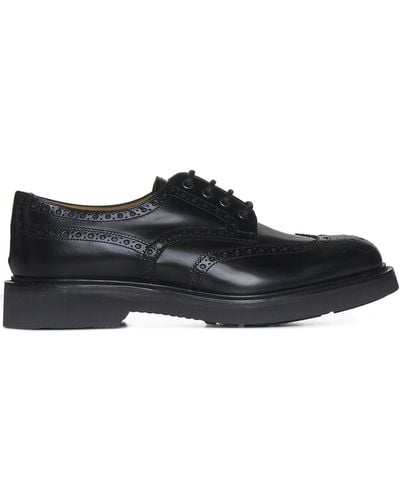 Church's Lichfield Brogue Leather Derby Shoes - Black