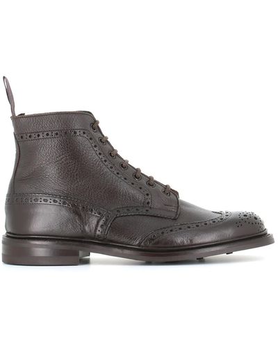 Tricker's Lace-up Boot Stow - Brown