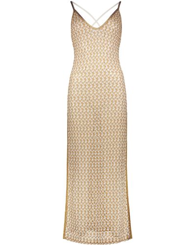Missoni Knitted Cover-Up Dress - Natural