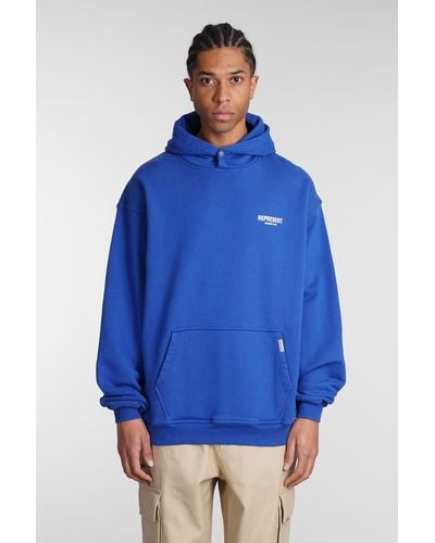 Represent Sweatshirt In Blue Cotton