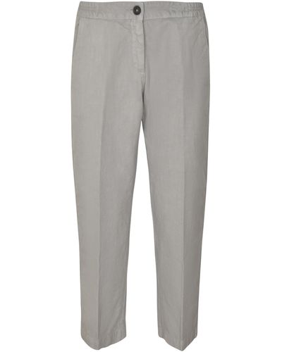 Massimo Alba Buttoned Classic Pants - Gray