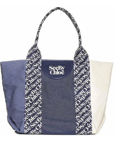 See By Chloé Small Laetizia Tote - Blue