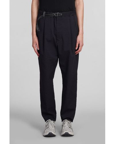 and wander Trousers In Blue Polyester - Black
