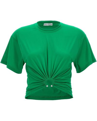 Rabanne Cropped Ring Top - Green