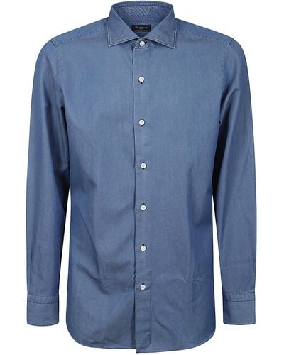 Finamore 1925 Denim Shirt - Blue