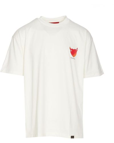Vision Of Super Puffy Love Print T-Shirt - White