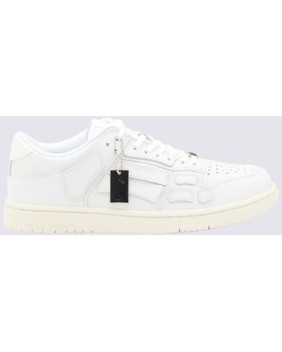 Amiri Leather Skel Sneakers - White