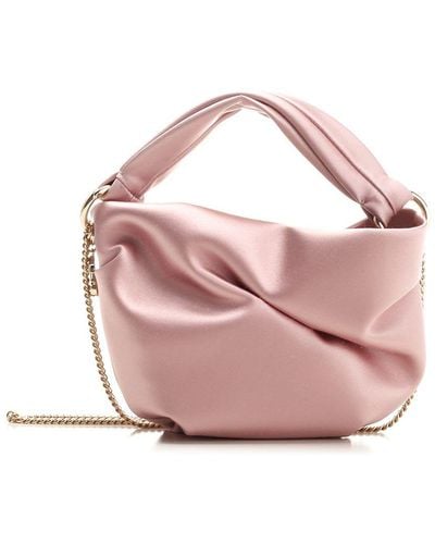 Jimmy Choo Bonnie Satin Hand Bag - Pink