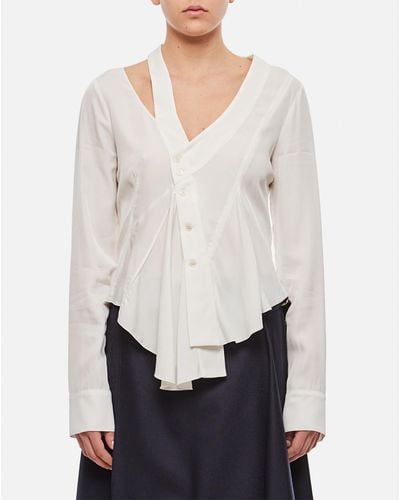 Stella McCartney Asymmetric Seam Detailed Shirt - White
