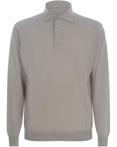 FILIPPO DE LAURENTIIS Polo Shirt Filippo De Laurentis Made Of Cotton - Gray