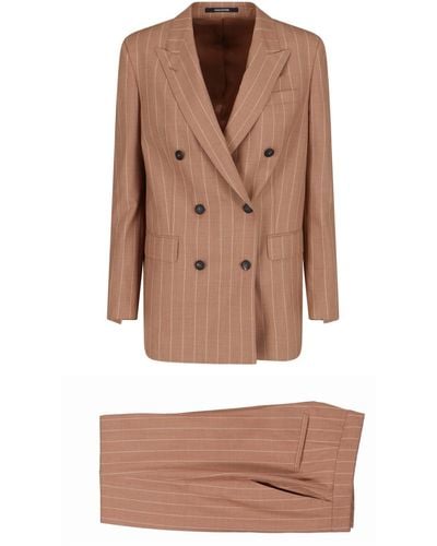 Tagliatore Double-Breasted Suit - Brown