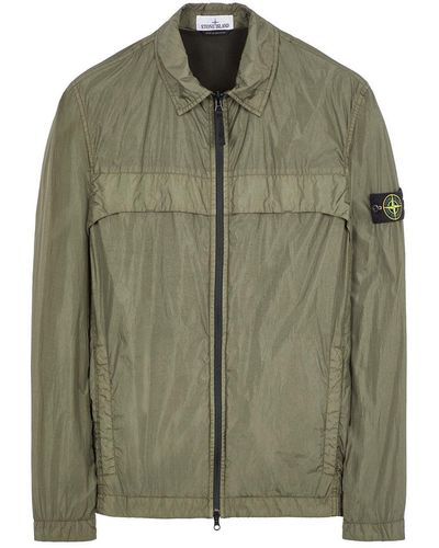 Stone Island 10522 Garment Dyed Crinkle Reps R-ny - Green