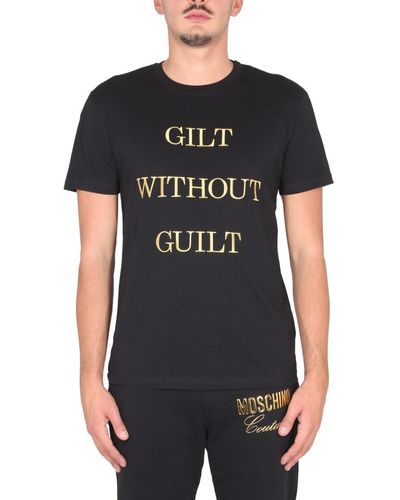 Moschino "guilt Without Guilt" T-shirt - Black