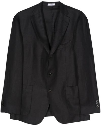 Boglioli Linen Jacket Clothing - Black