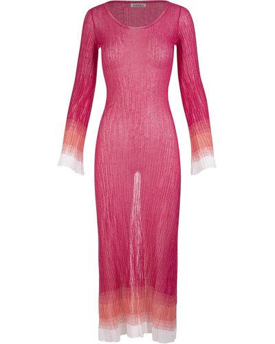 Amotea Woman Fuchsia Courmayeur Long Dress - Pink